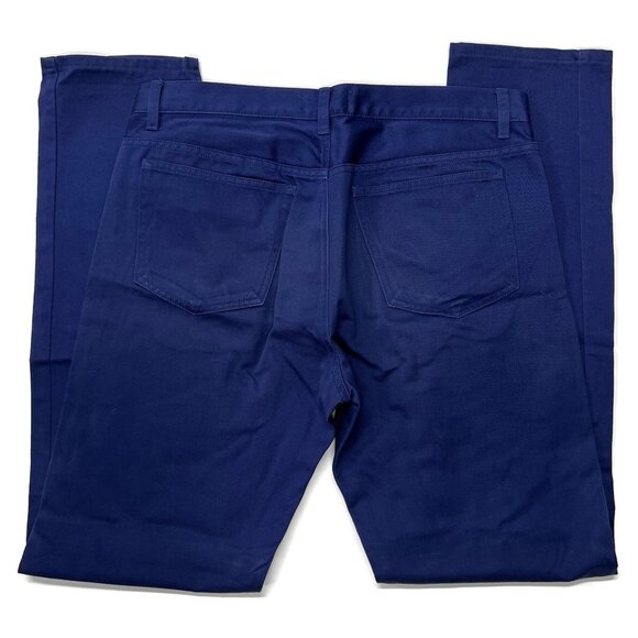 APC Blue Twill Pants 5 pocket Jean Straight 30 x 30 Cotton Button Fly - Picture 9 of 9